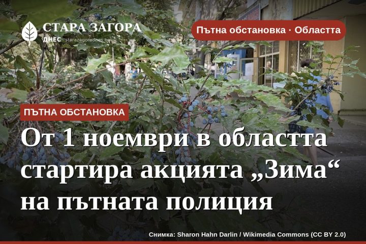 От 1 ноември в областта стартира акцията „Зима“ на пътната полиция